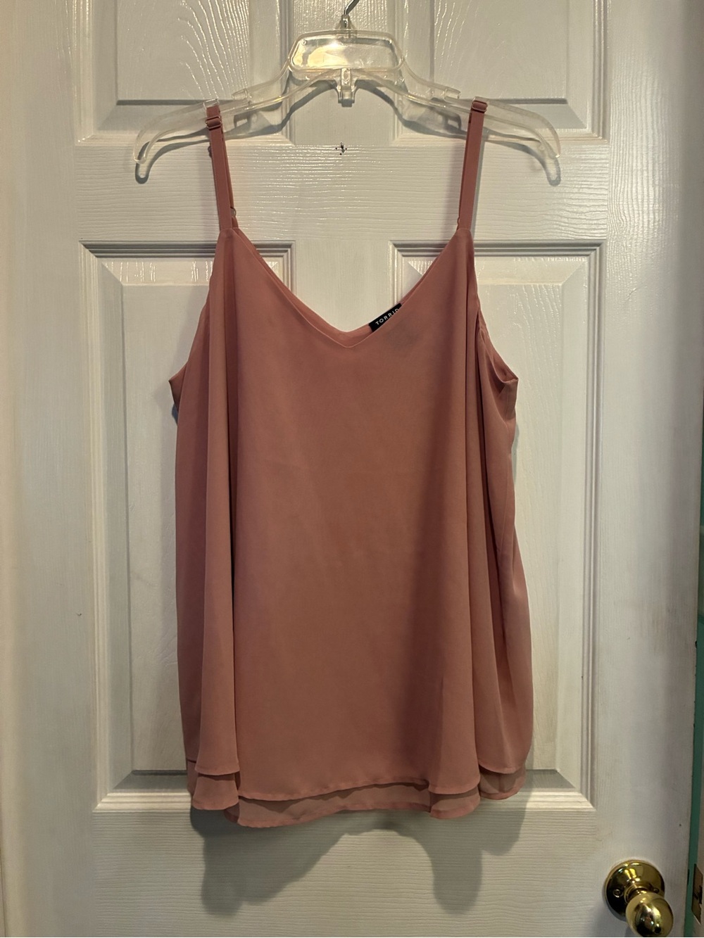 torrid Dusty Rose Double-Layer V-Neck Camisole